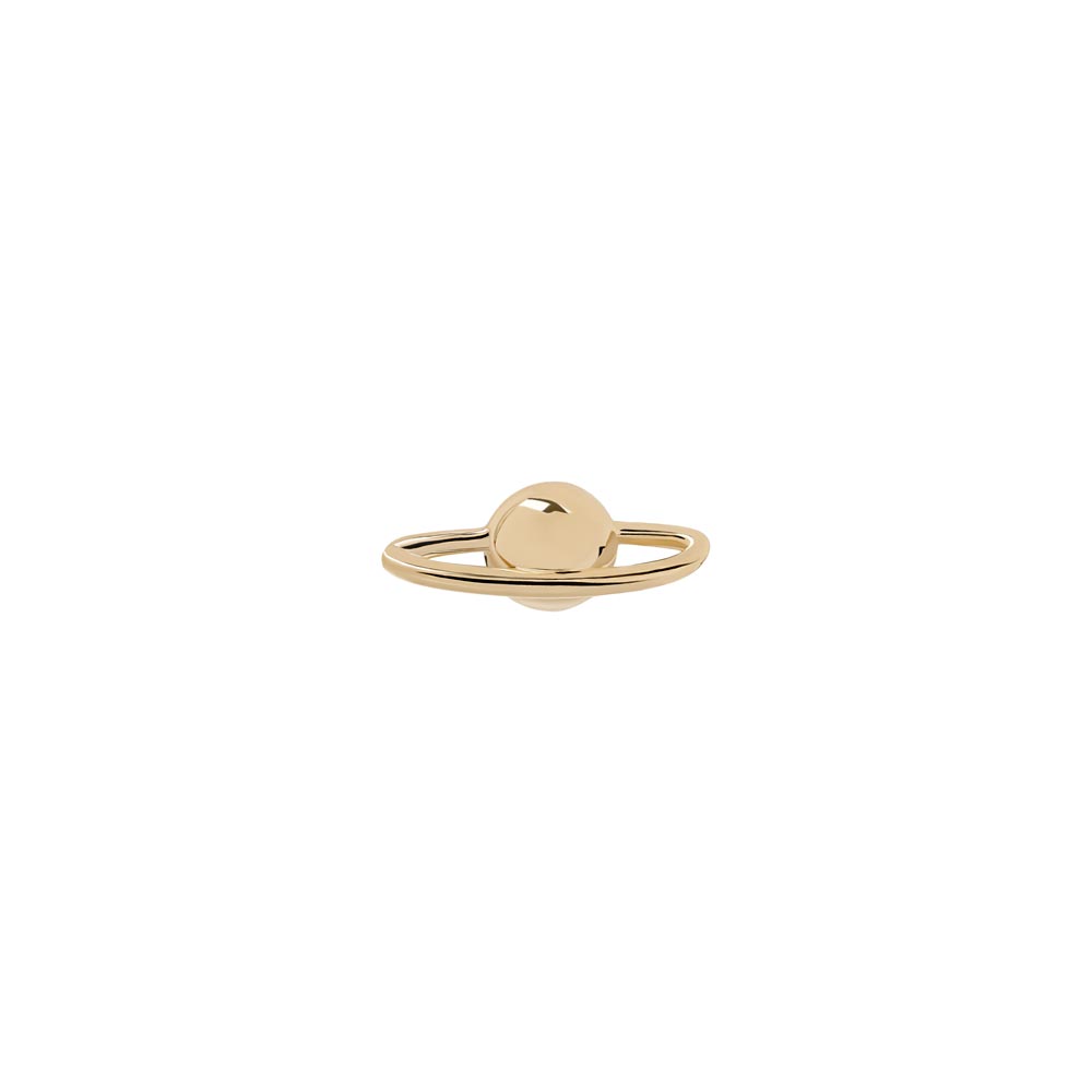 Tilum 14kt Yellow Gold Saturn Threadless Top — Price Per 1