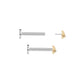 Tilum 14kt Yellow Gold Saturn Threadless Top — Price Per 1