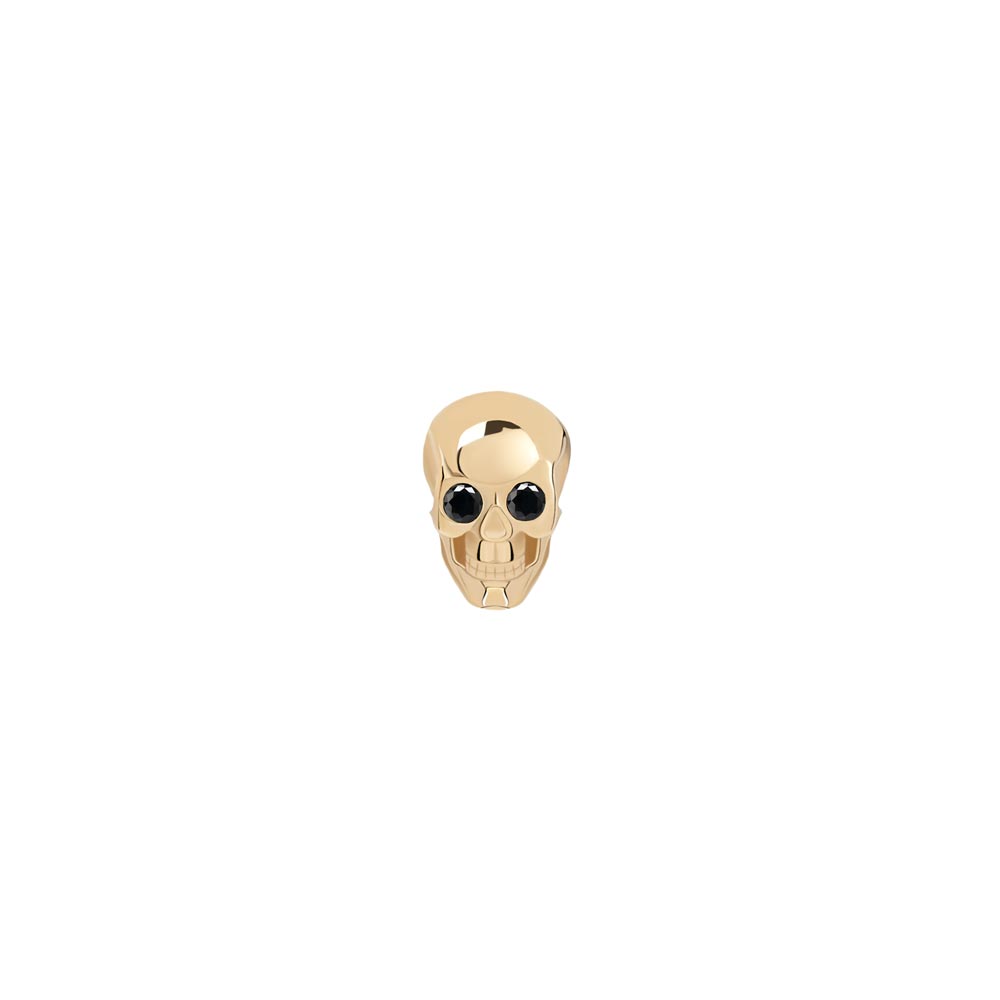 Tilum 14kt Yellow Gold Skull Threadless Top — Price Per 1 - Painful Pleasures