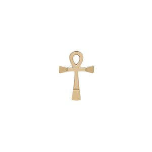 Tilum 14kt Yellow Gold Ankh Threadless Top — Price Per 1 - Painful Pleasures
