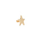 Tilum 18g-16g Internally Threaded Replacement YELLOW GOLD FLAT STAR - Price Per 1 - Painful Pleasures