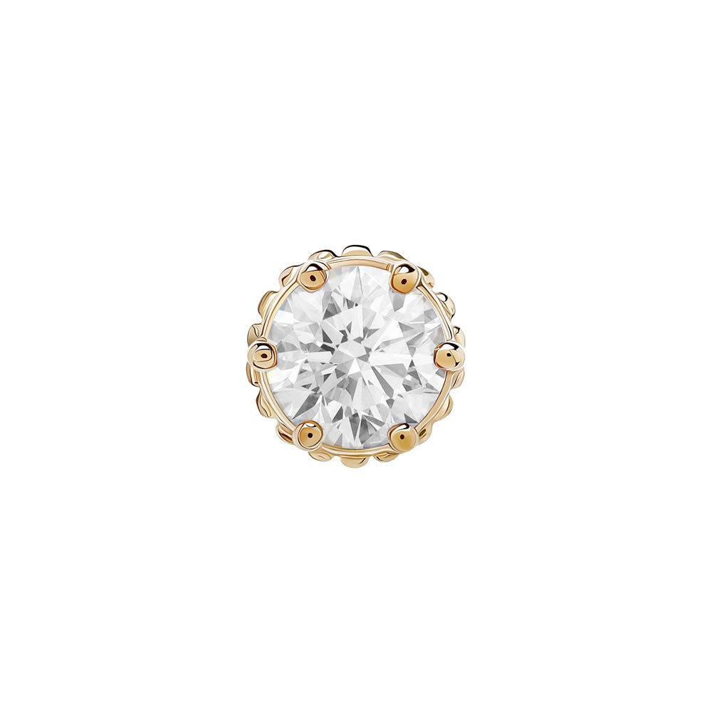Tilum 14kt Gold Prince Crown Jewel Threadless Top — Price Per 1
