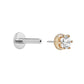 Tilum 14kt Gold Prince Crown Jewel Threadless Top — Price Per 1