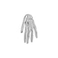 Tilum 14kt Gold Skeleton Hand Threadless Top — Price Per 1