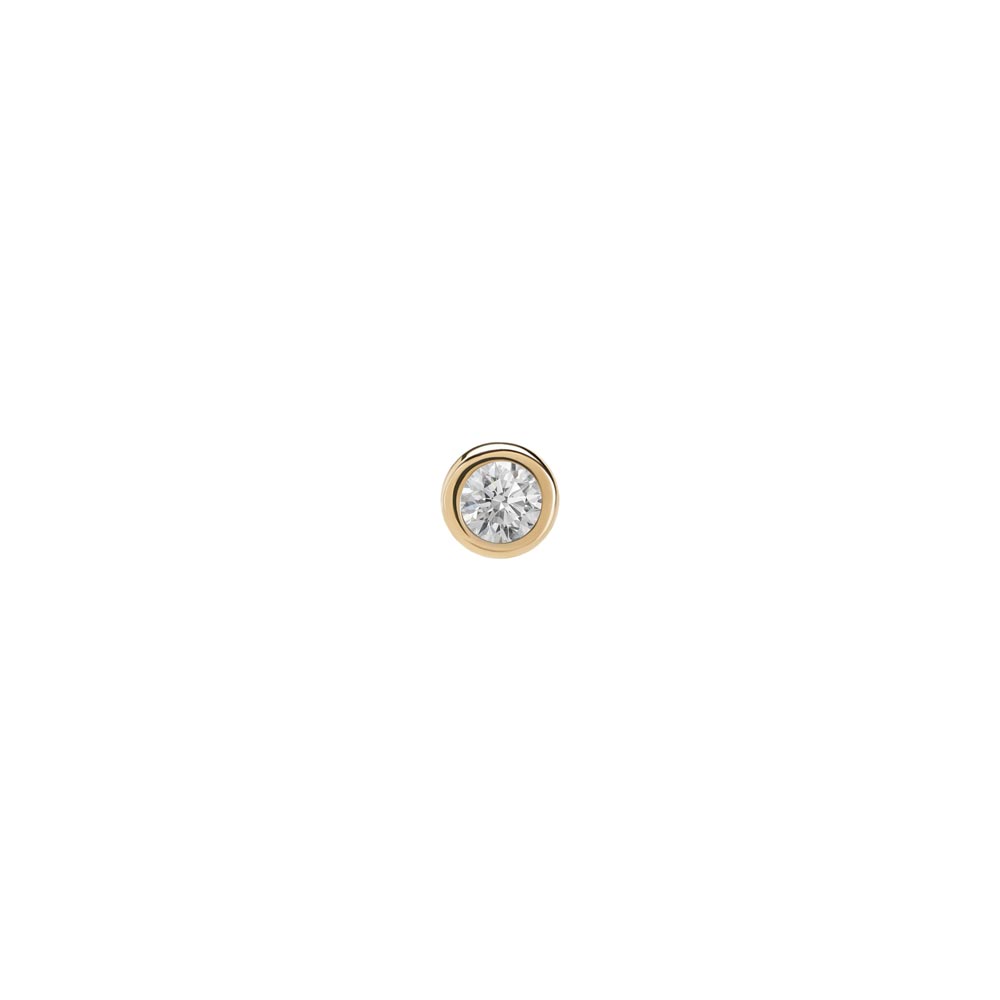 Tilum 14kt Yellow Gold Jeweled Circle Threadless Top — Price Per 1