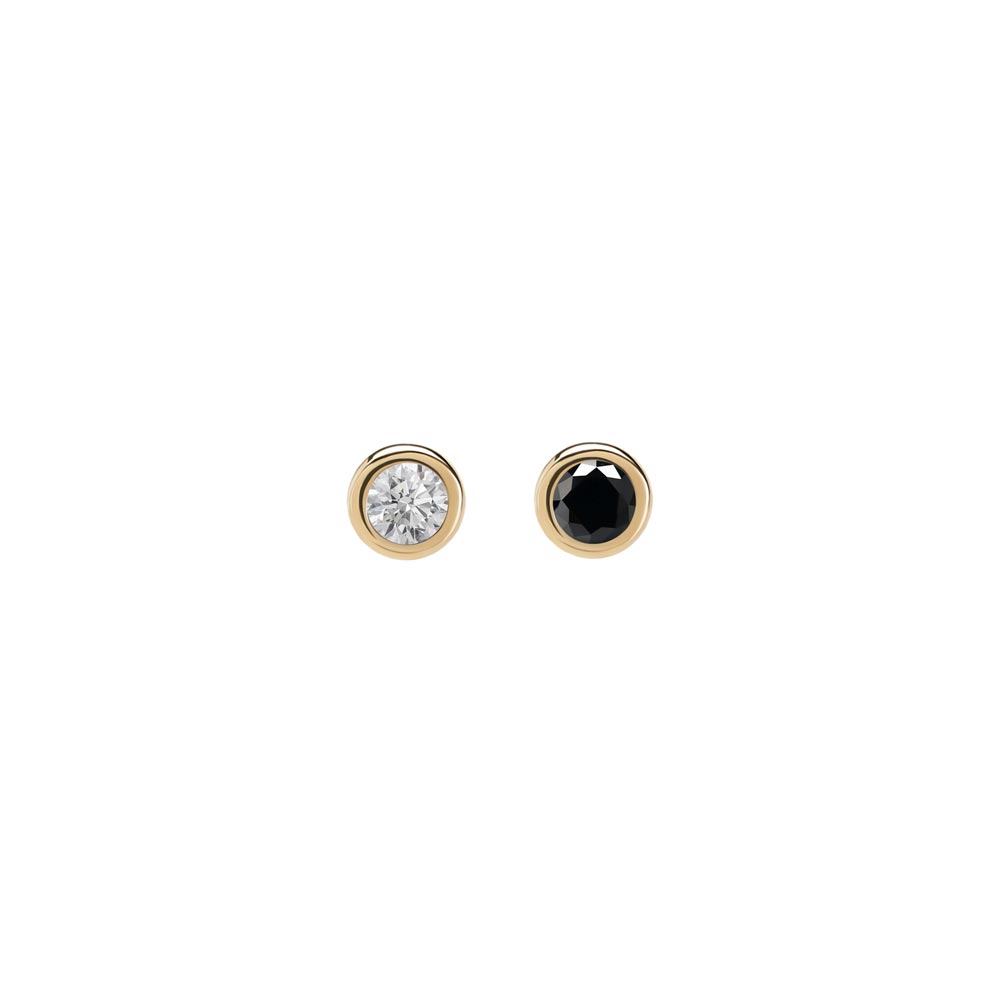 Tilum 14kt Yellow Gold Jeweled Circle Threadless Top — Price Per 1