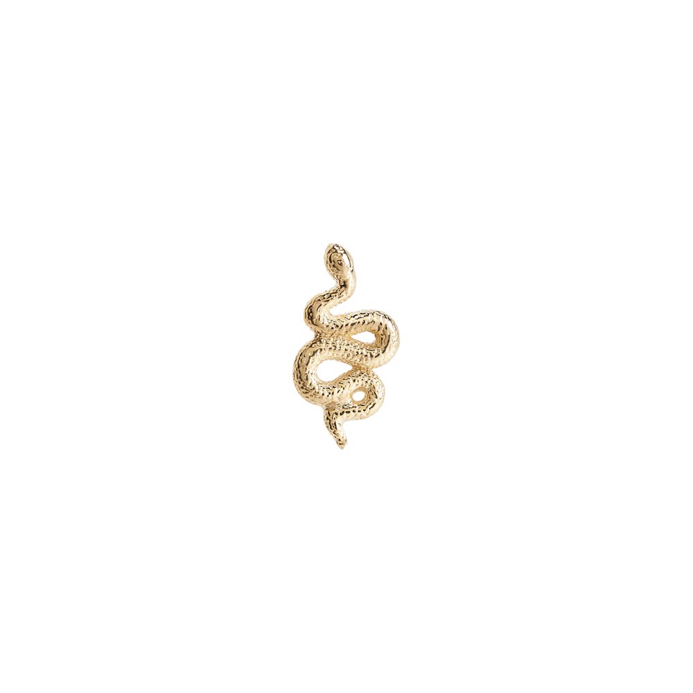 Tilum 14kt Yellow Gold Snake Threadless Top — Price Per 1 — Pick Orientation