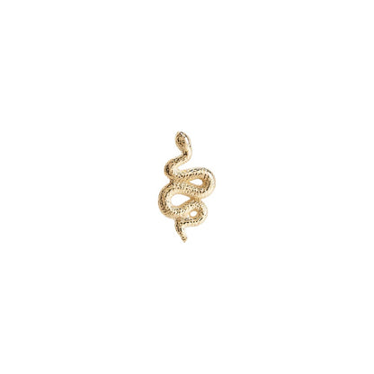 Tilum 14kt Yellow Gold Snake Threadless Top — Price Per 1 — Pick Orientation - Painful Pleasures