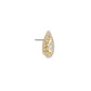 Tilum 14kt Yellow Gold Jeweled Pear Threadless Top — Price Per 1