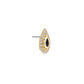 Tilum 14kt Yellow Gold Jeweled Pear Threadless Top — Price Per 1