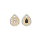 Tilum 14kt Yellow Gold Jeweled Pear Threadless Top — Price Per 1
