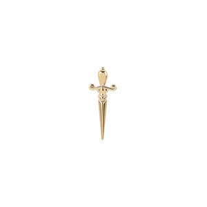 Tilum 14kt Gold Dagger Threadless Top — Price Per 1 - Painful Pleasures
