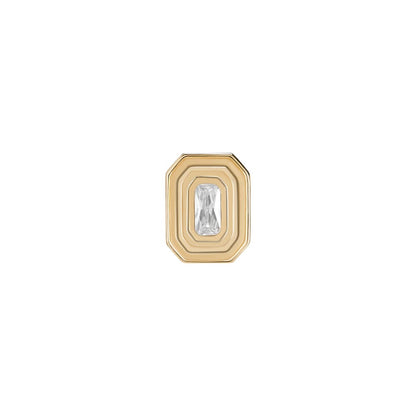 Tilum 14kt Yellow Gold Stepped Bezel Jeweled Threadless Top — Price Per 1 — Pick Jewel Color - Painful Pleasures