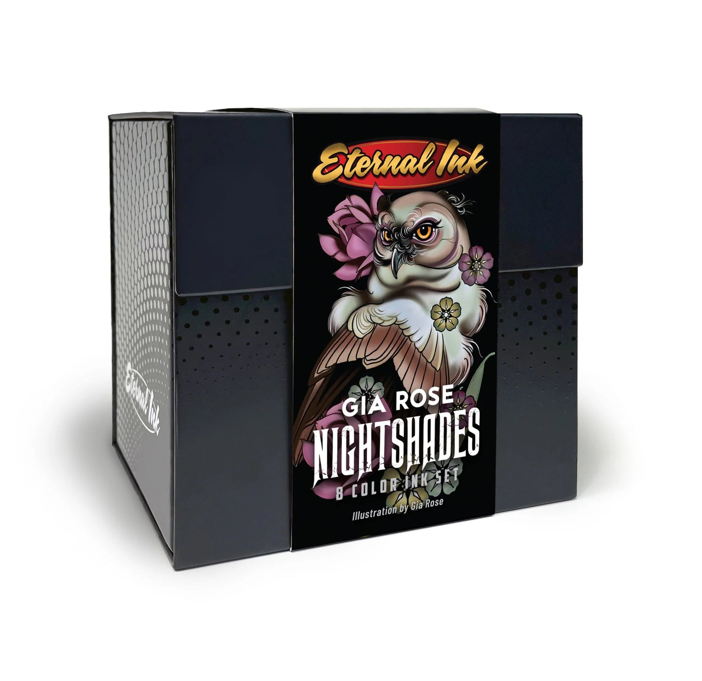 Gia Rose Nightshades Set of 8 Bottles — Eternal Tattoo Ink — 1oz - Painful Pleasures