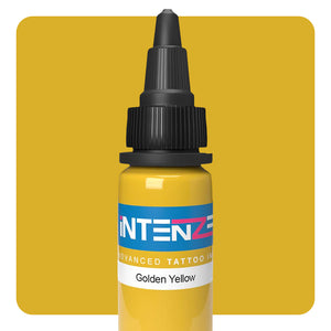 Golden Yellow — Intenze Tattoo Ink — Pick Size - Painful Pleasures