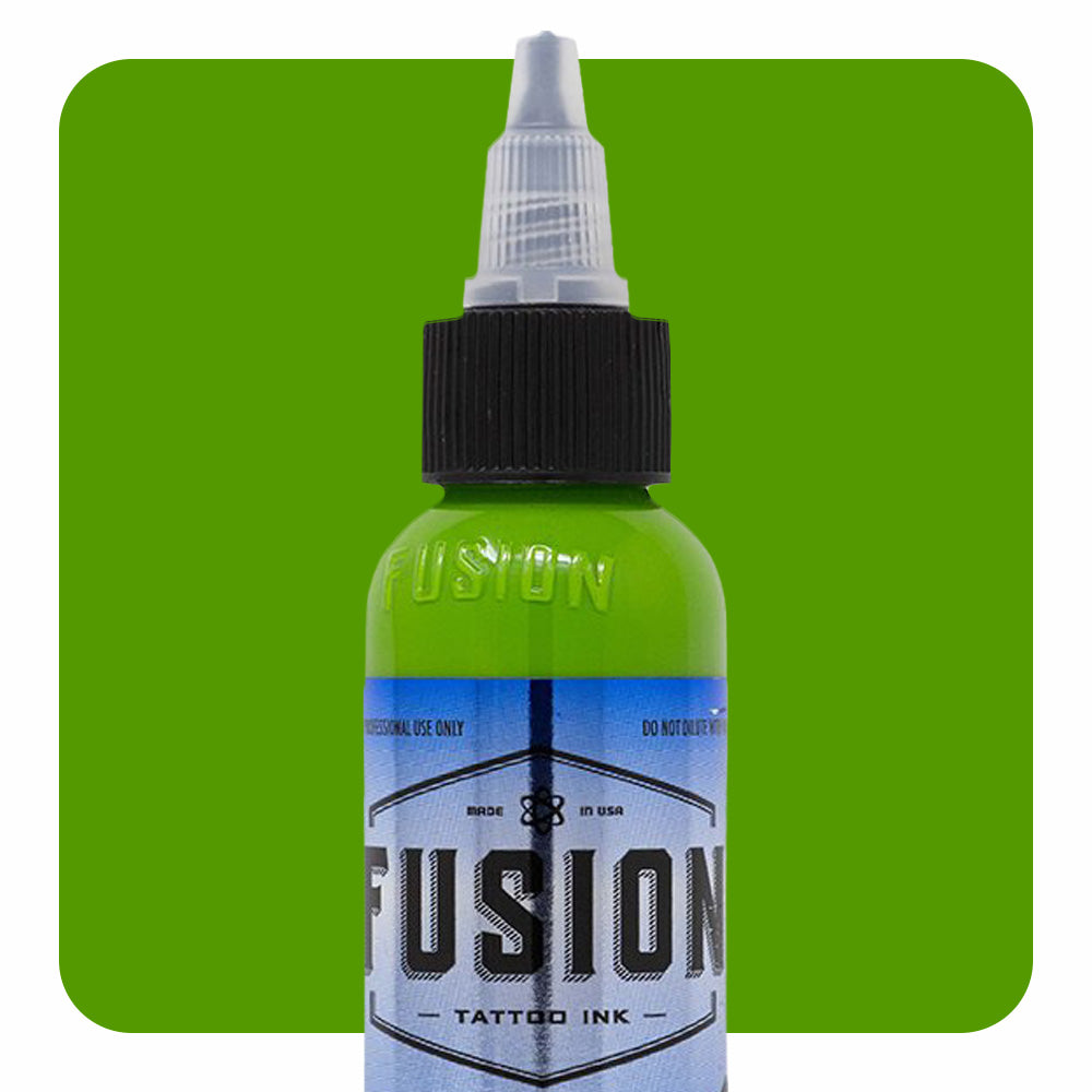 Gradient Green with Yellow 4-Pack — Fusion Tattoo Ink — 1oz - Painful Pleasures