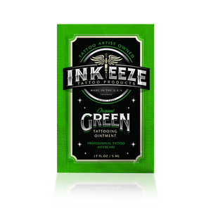 INK-EEZE Green Glide Tattooing Ointment - 5ml Travel Packet - Painful Pleasures