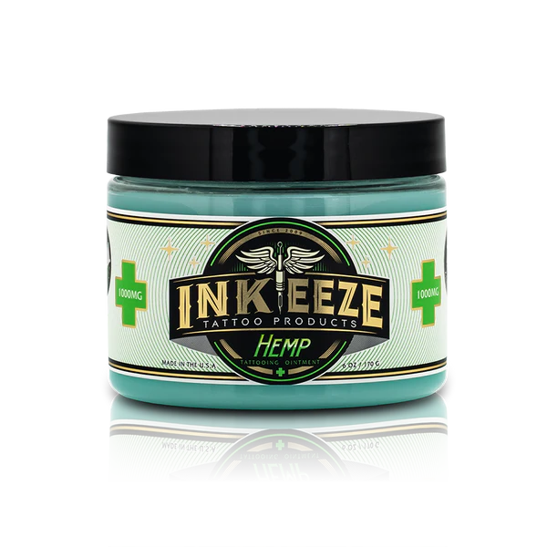 INK-EEZE Hemp Glide Tattooing Ointment — 6oz Jar