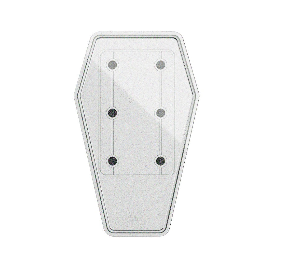Ghost Tattoo Coffin Tray (Tray Only) Glitter