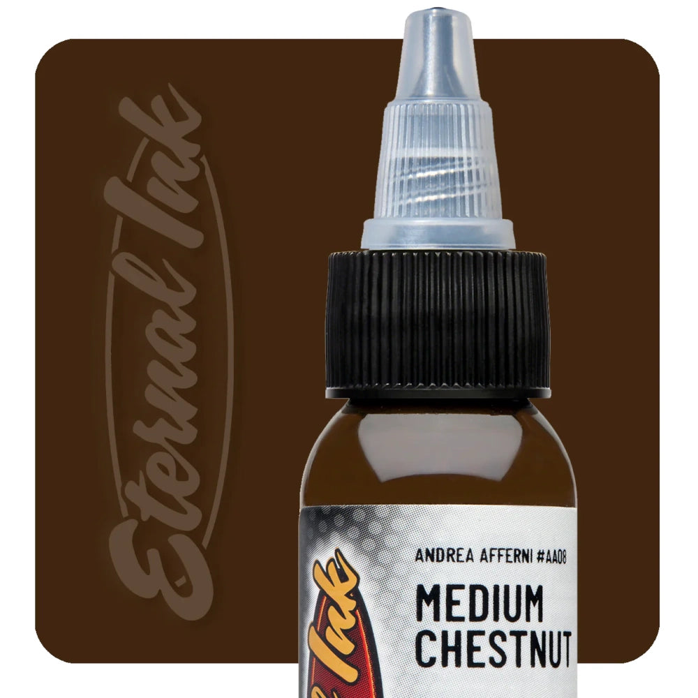 Medium Chestnut — Eternal Tattoo Ink — 1oz - Painful Pleasures