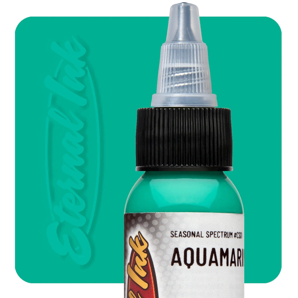 Aquamarine — Eternal Tattoo Ink — 1oz - Painful Pleasures