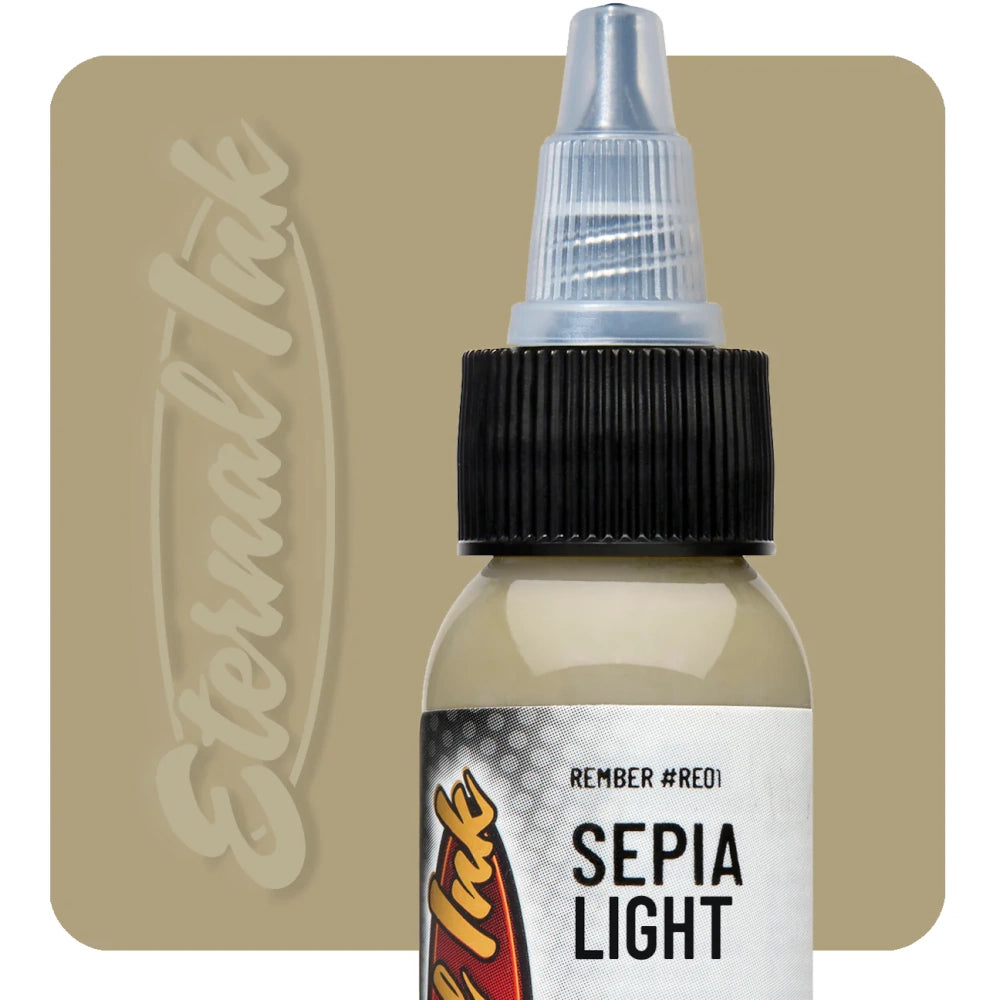 Sepia Ink Color Sepia Light — Eternal Tattoo Ink — 1oz | PainfulPleasures