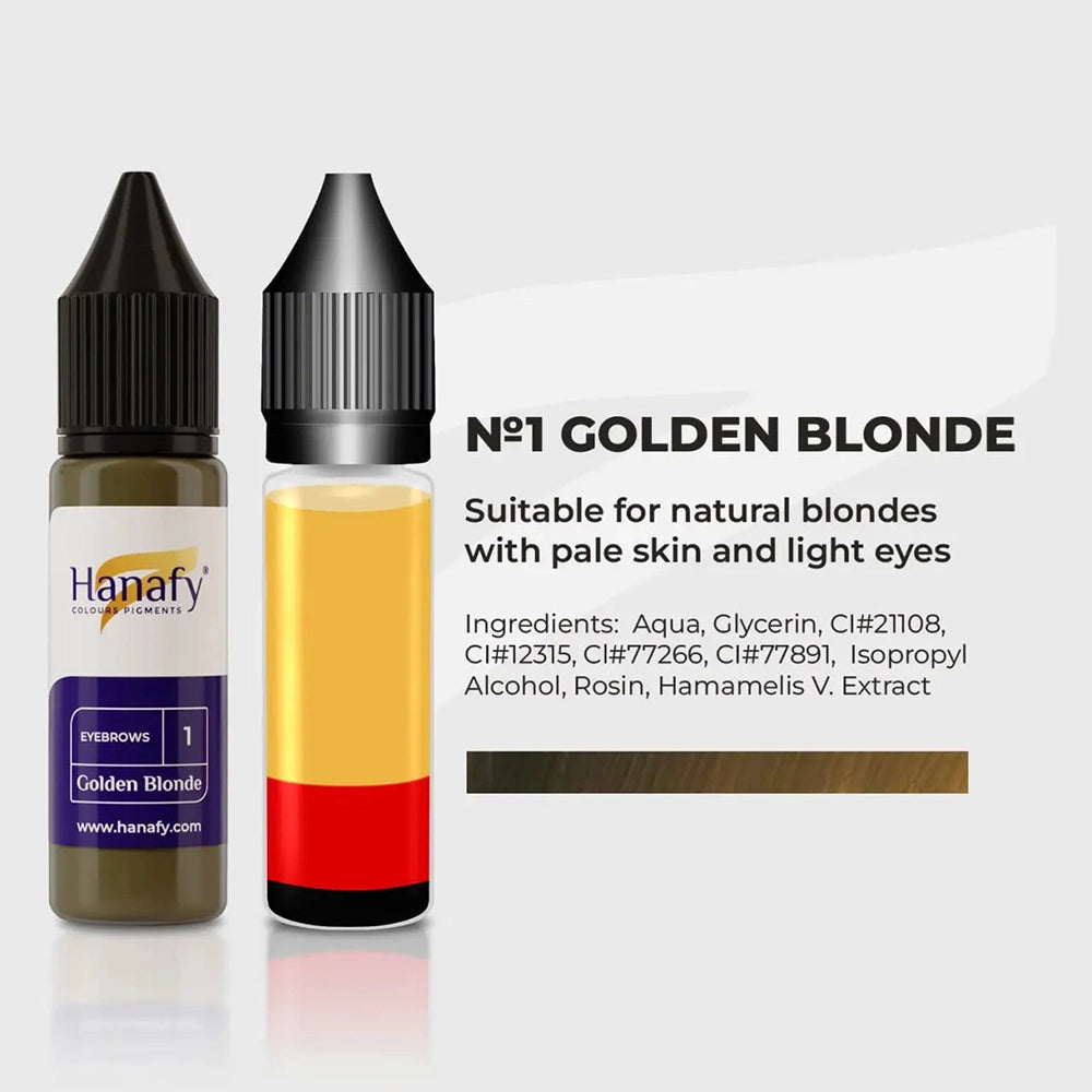 Hanafy Eyebrows № 1 — Golden Blonde — 15ml Bottle