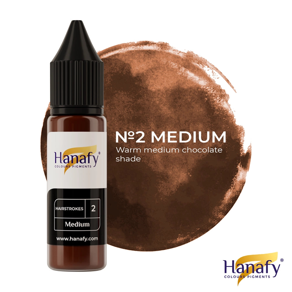 Hanafy Hairstrokes № 2 — Medium — 15ml Bottle