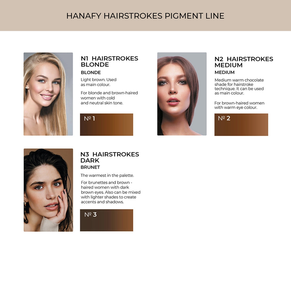 Hanafy Hairstrokes № 2 — Medium — 15ml Bottle