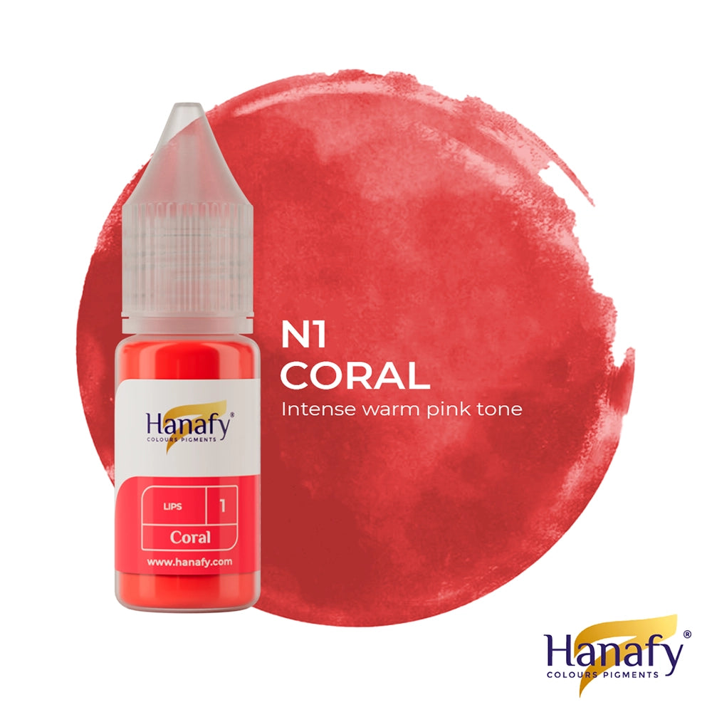 Hanafy Lips № 1 — Coral — 10ml Bottle