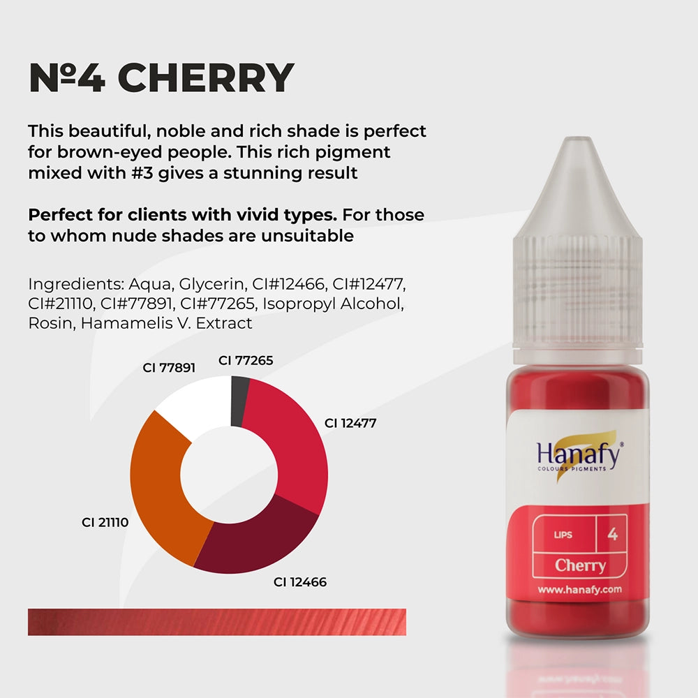 Hanafy Lips № 4 — Cherry — 10ml Bottle