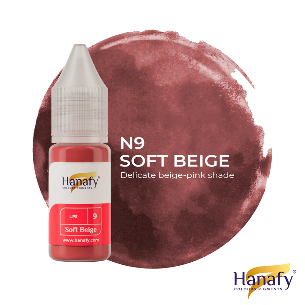 Hanafy Lips № 9 — Soft Beige — 10ml Bottle