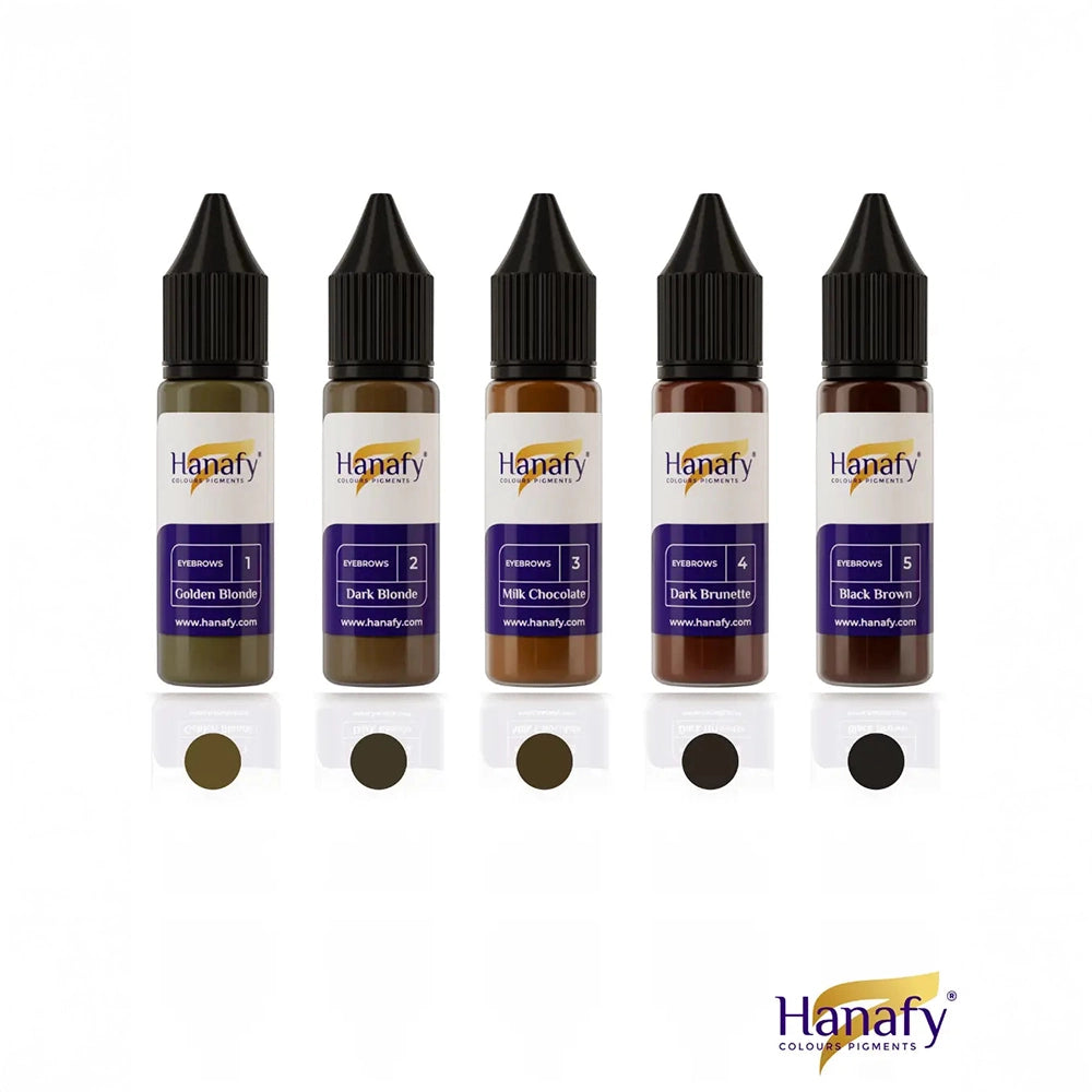 Hanafy Original Eyebrows Full Set — 5 15ml Bottles