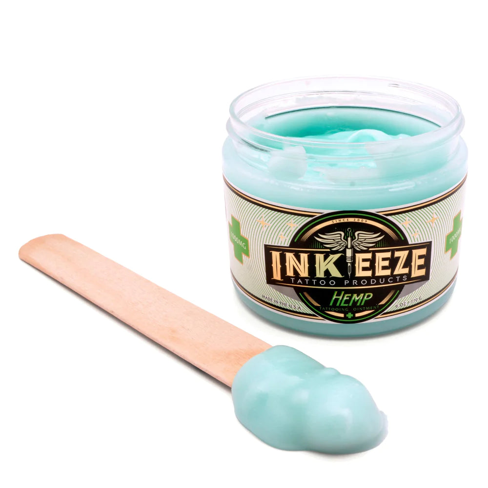 INK-EEZE Hemp Glide Tattooing Ointment — 6oz Jar