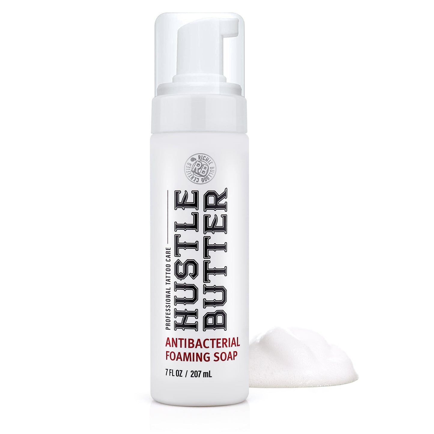 Hustle Bubbles Deluxe Foamer Antimicrobial Soap — 7oz — Single or Case of 12