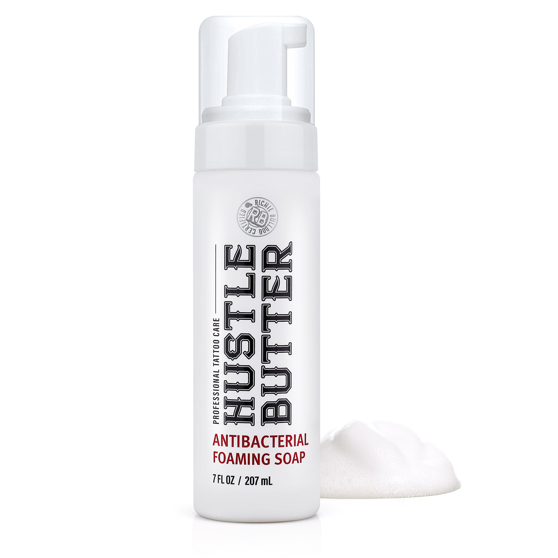 Hustle Bubbles Deluxe Foamer Antimicrobial Soap — 7oz — Single or Case of 12