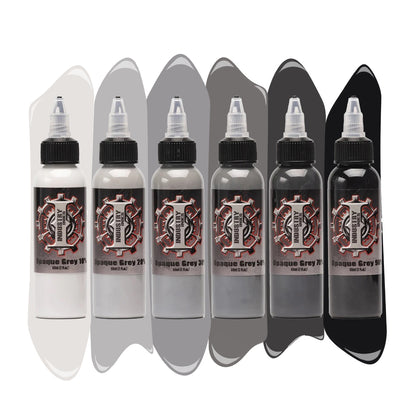 Opaque Grey Color Set — Industry Inks — Pick Size - Painful Pleasures
