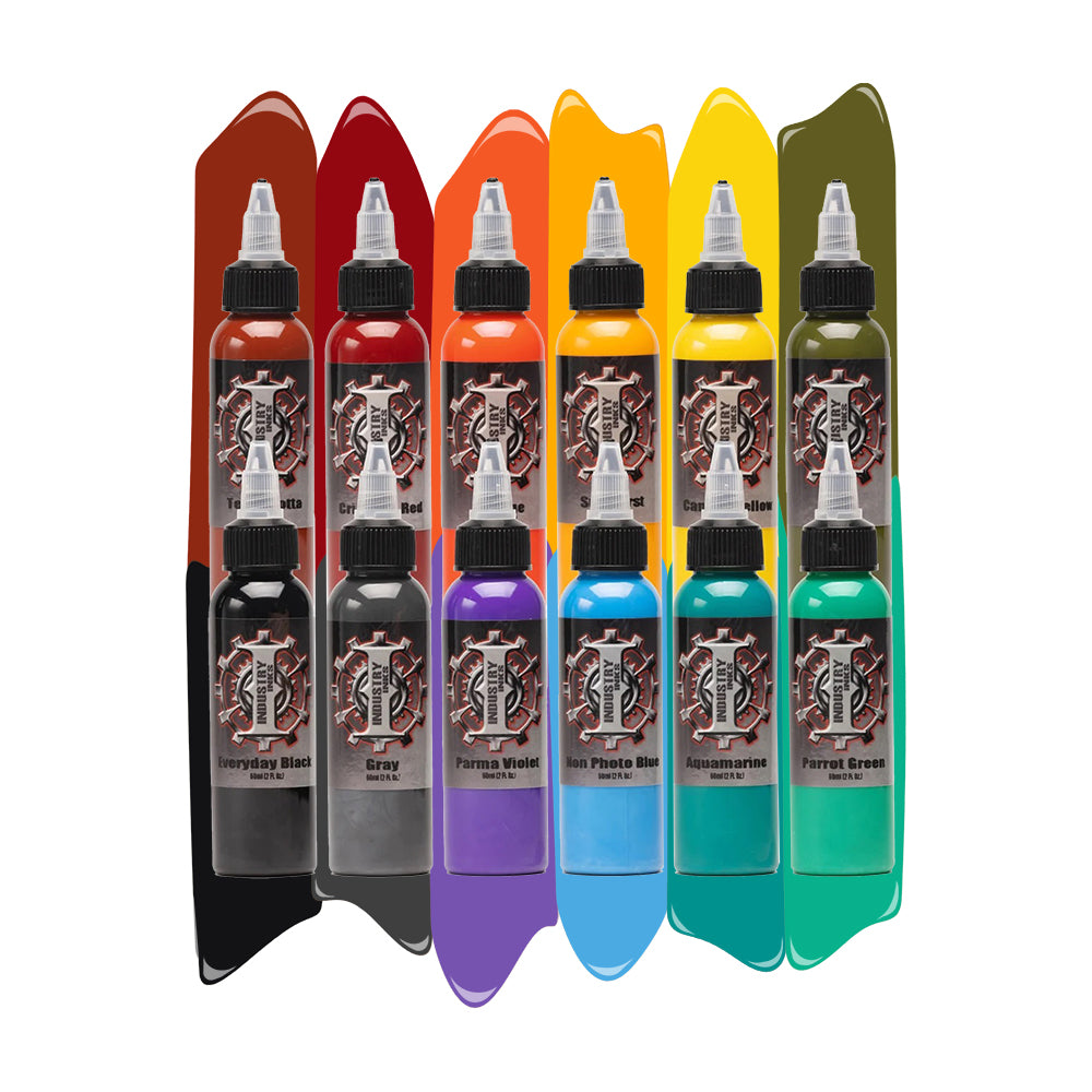 Colorful Ink Set Traditional Plus Color Set — Industry Inks — Pick Size | PainfulPleasures