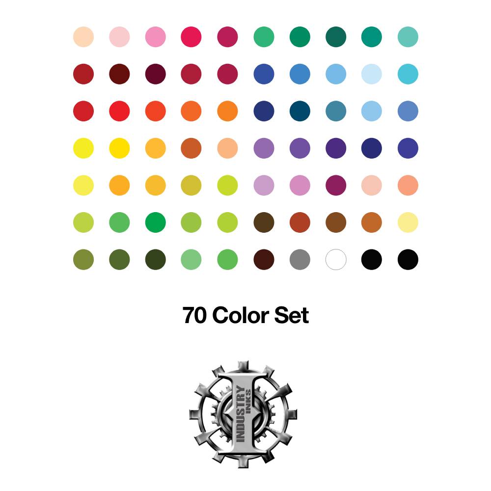 70 Color Set — Industry Inks — Pick Size