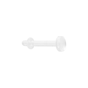 14g 5/16” Clear Acrylic Lip Labret Retainer — Price Per 1 - Painful Pleasures