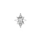 Tilum Jeweled Compass Titanium Threadless Top — Price Per 1