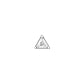 Tilum Jeweled Triangle Titanium Threadless Top — Price Per 1