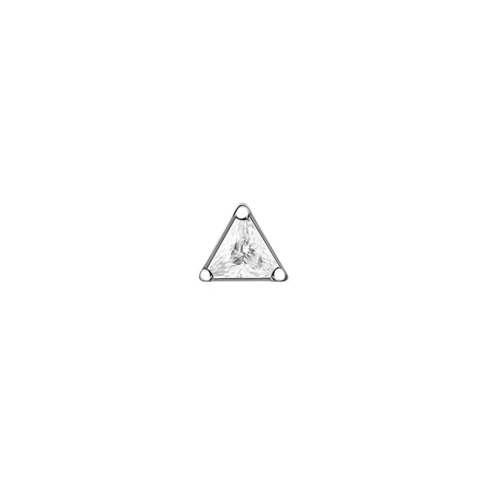 Tilum Jeweled Triangle Titanium Threadless Top — Price Per 1
