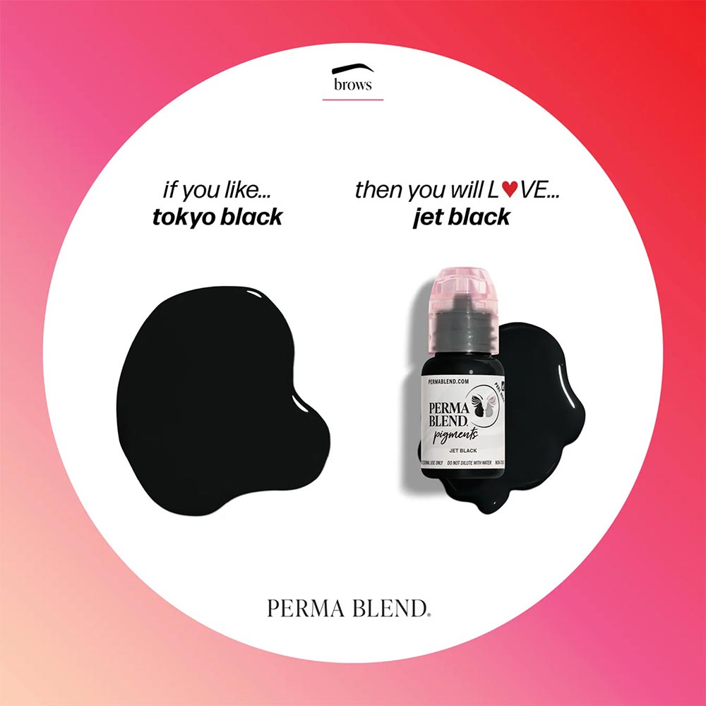 Jet Black — Perma Blend — 1/2oz Bottle
