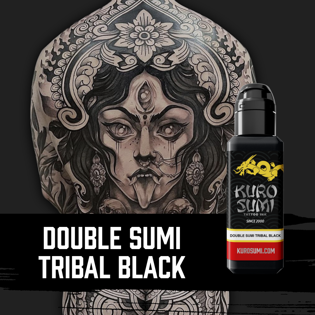 Double Sumi Tribal Black — Kuro Sumi Tattoo Ink — Pick Size