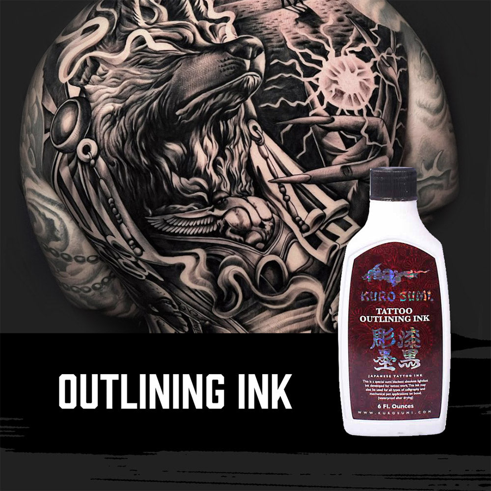 Outlining Ink — Kuro Sumi Tattoo Ink — Pick Size