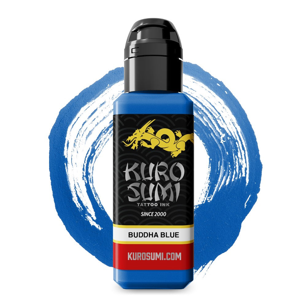 Buddha Blue — Kuro Sumi Tattoo Ink — Pick Size - Painful Pleasures