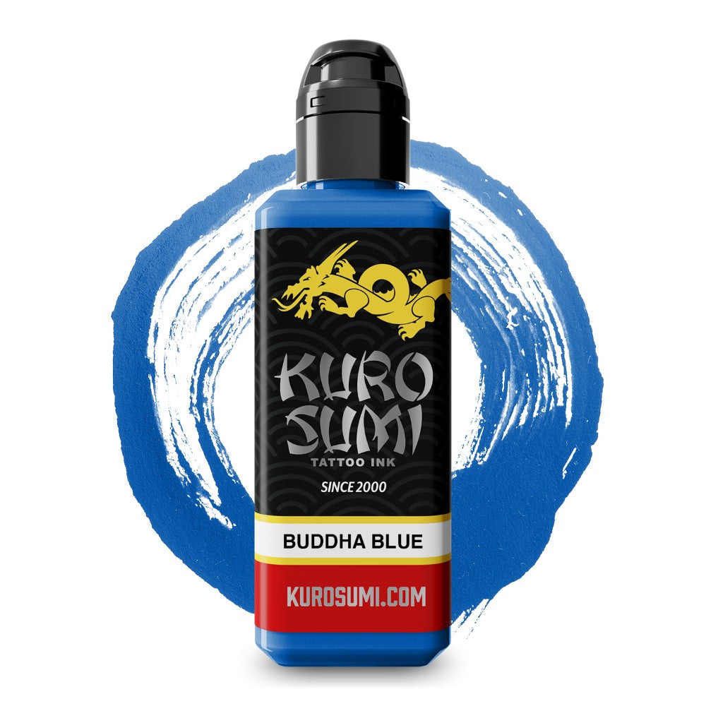 Buddha Blue — Kuro Sumi Tattoo Ink — Pick Size - Painful Pleasures