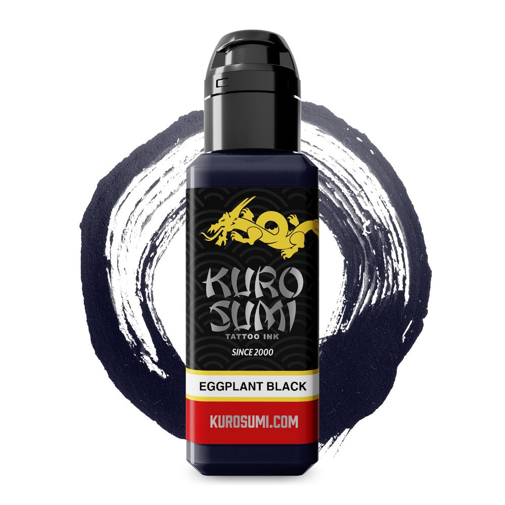 Eggplant Black — Kuro Sumi Tattoo Ink — Pick Size