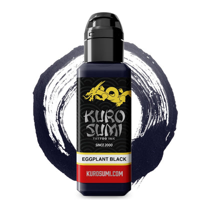 Eggplant Black — Kuro Sumi Tattoo Ink — Pick Size - Painful Pleasures